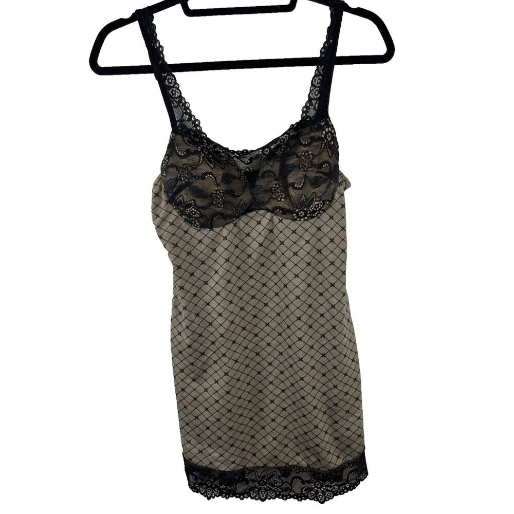 Unbranded Chemise Or Nightgown W/ Lace Bodice Size M